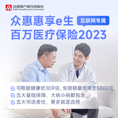 惠享e生百万医疗2023（互联网专属）是哪家保险公司的